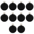 thumbnail image 1 of Koyal Wholesale Matte Black Round Flasks with Rhinestone Lid for Bridesmaid, 10-Pack, 1 of 5