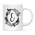 thumbnail image 1 of Koyal Wholesale Minimal Geometric Roses Design Coffee Mug Collection, Letter E, 1 of 4