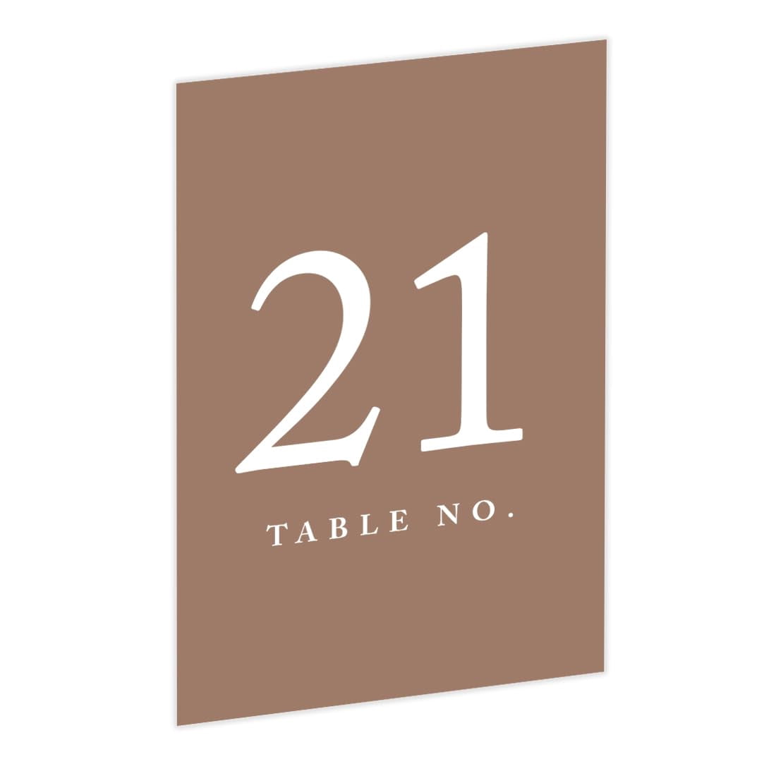 Koyal Wholesale Mocha Mousse Wedding Table Numbers 21–40, 4x6 Seating ...
