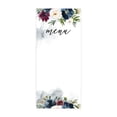 thumbnail image 1 of Koyal Wholesale Modern Rustic Florals Printable Wedding Paper Menu Cards for DIY Printer, Pack of 52, 1 of 5