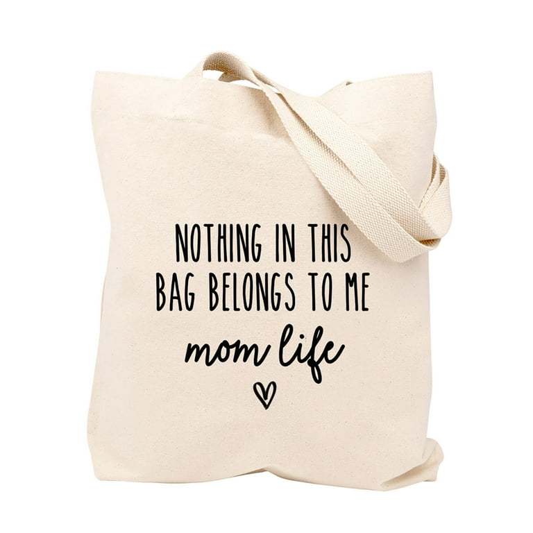 Koyal Wholesale Mom Life Canvas Tote Bag Mommy Bag 1 Pack Walmart