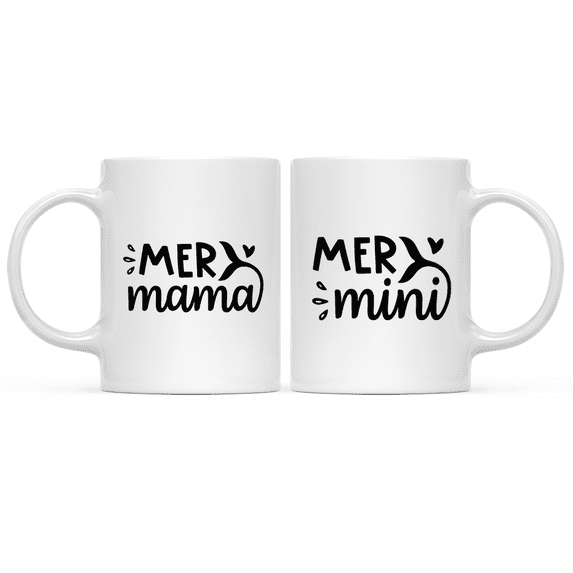 Koyal Wholesale Mommy And Me Bundle Coffee Mug Collection, Mer Mama