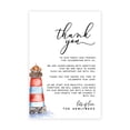 thumbnail image 1 of Koyal Wholesale Nautical Lighthouse Wedding Thank You Place Setting Cards for Table Reception, Dinner Plates, 56-Pack, 1 of 5