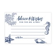thumbnail image 1 of Koyal Wholesale Nautical Sea Life Wedding Advice & Well Wishes Guest Book Cards for Bride and Groom, 56 Pack, 1 of 5