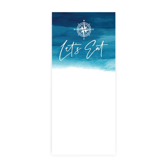 Koyal Wholesale Navy Blue Watercolor Nautical Printable Wedding Paper Menu Cards for DIY Printer, Pack of 52