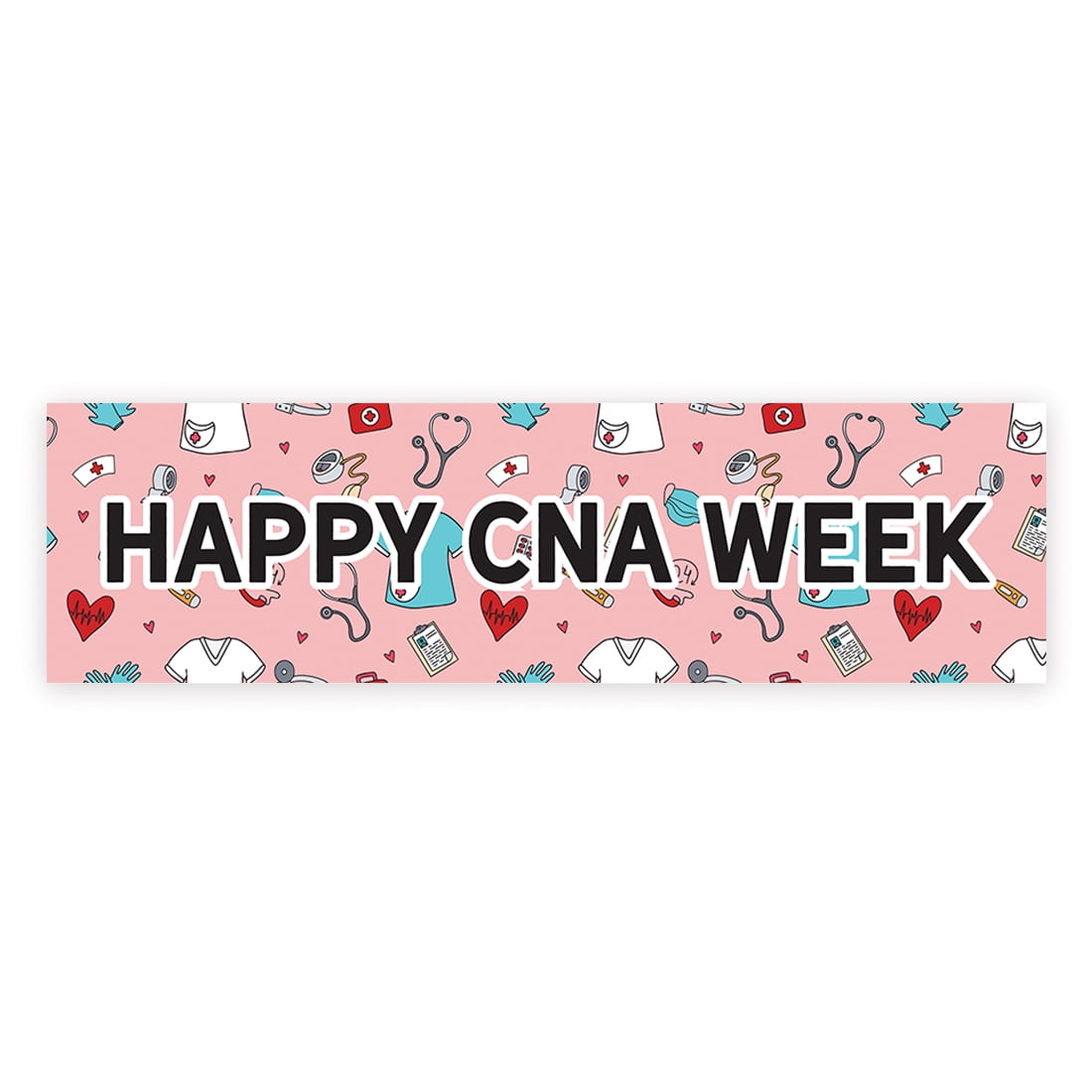 Koyal Wholesale Nurses Week Thank You Banner, Large Happy CNA Week