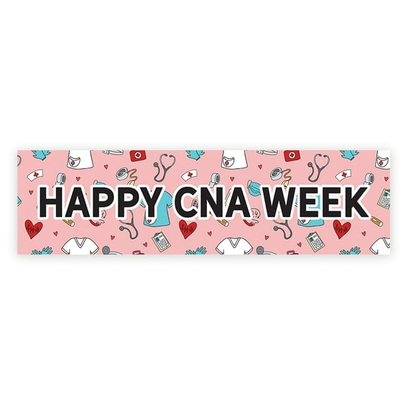 Koyal Wholesale Nurses Week Thank You Banner, Large Happy CNA Week Nurse Appreciation Decor, Pk-1