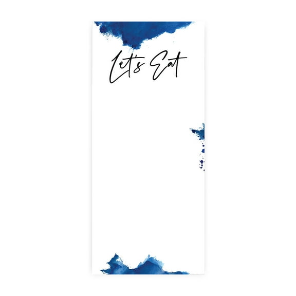 Koyal Wholesale Ombre Blue Watercolor Printable Wedding Paper Menu Cards for DIY Printer, Pack of 52