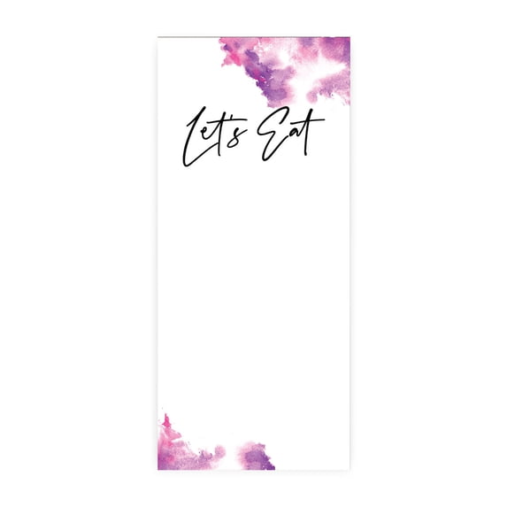 Koyal Wholesale Ombre Pink Purple Watercolor Printable Wedding Paper Menu Cards for DIY Printer,  52-Pack