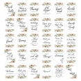 thumbnail image 1 of Koyal Wholesale Peach Coral Floral Garden Wedding Signs Bundle 30 Set for Ceremony, Reception Decor Signage, 8.5 x 11", 1 of 5