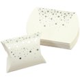 thumbnail image 1 of Koyal Wholesale Pillow Favor Boxes, Shiny Foil Polka Dot in Bulk 50-Pack Count, Party Favor Candy Gift Boxes for Wedding, 1 of 3
