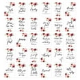 thumbnail image 1 of Koyal Wholesale Pink Burgundy Roses Wedding Signs Bundle Set for Ceremony, Reception Decor Signage, 8.5 x 11", 30-Pack, 1 of 5