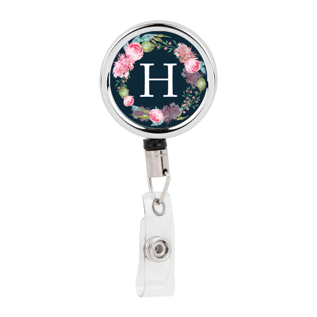 Koyal Wholesale Retractable Badge Reel Holder With Clip, Blush