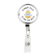 thumbnail image 1 of Koyal Wholesale Retractable Badge Reel Holder With Clip, Slingin' Pills To Pay The Bills Pharmacy, 1 of 5