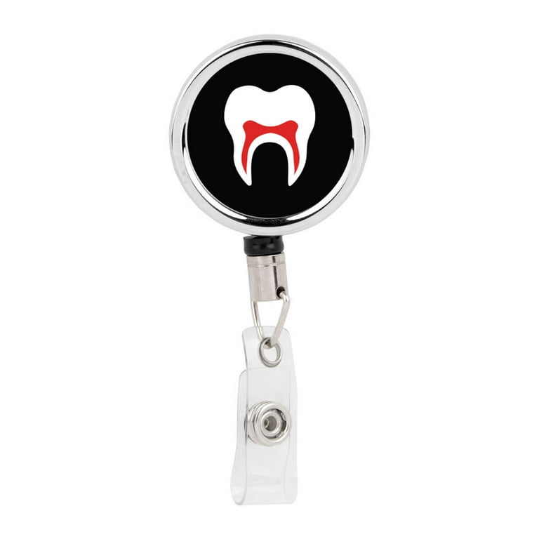 Koyal Wholesale Retractable Badge Reel Holder With Clip, Tooth Teeth Dental  Periodontist