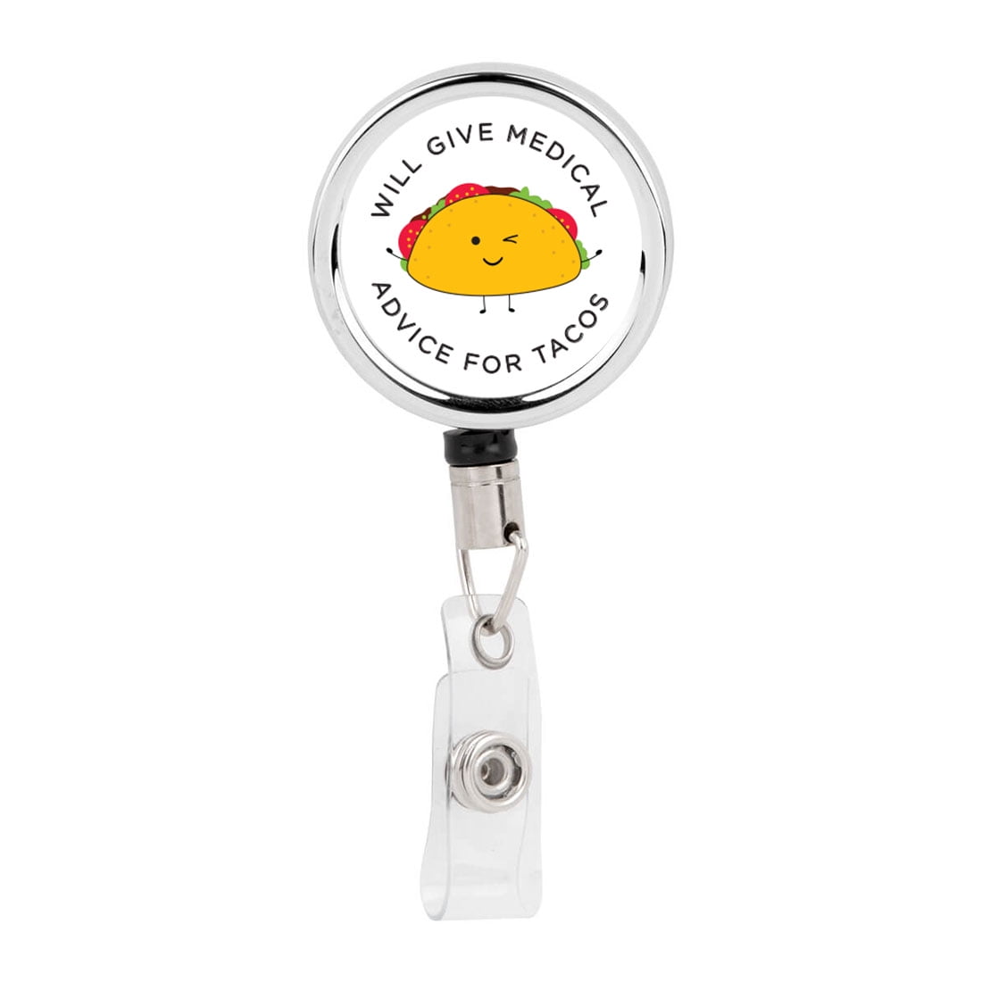 Koyal-Wholesale-Retractable-Badge-Reel-Holder-With-Clip -Will-Give-Medical-Advice-For-Tacos-Funny-Food-Pun-Anime_fecdd535-281a-4082-8eec-b1361d7ba2e2.