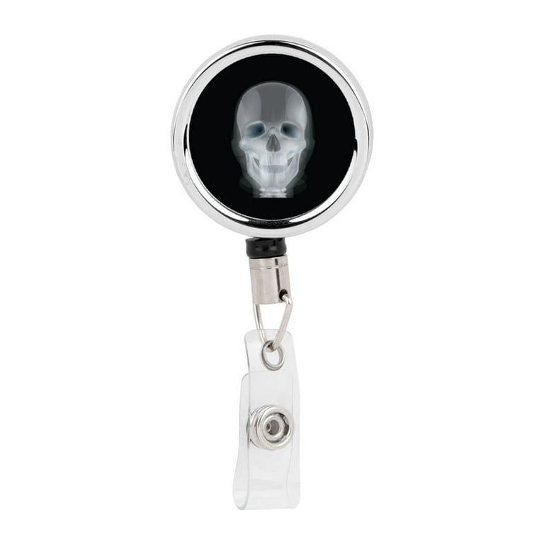 Radiology Badge Reel, X-ray Badge Reel, Skeleton Xray Tech Badge