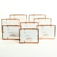 Koyal Wholesale Rose Gold Pressed Glass Floating Photo Frames 8Pack