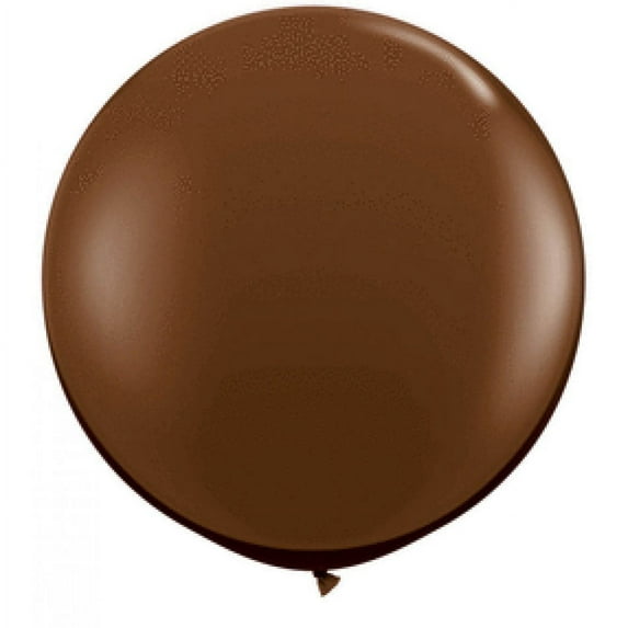 Koyal Wholesale Round Latex Giant Balloon (Pack of 2), 3', Chocolate Brown