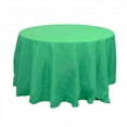 thumbnail image 1 of Koyal Wholesale Round Polyester Tablecloth, 90-Inch, Emerald Green, 1 of 7