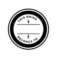 thumbnail image 1 of Koyal Wholesale Round Vinyl Drink Stickers, This Drink Belongs To, Double Wine Glass Design, Blank Drink Labels 80-Pack, 1 of 5