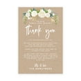 thumbnail image 1 of Koyal Wholesale Rustic Kraft Brown with Florals Wedding Thank You Place Setting Cards for Table Reception, 56-Pack, 1 of 5