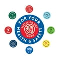 thumbnail image 1 of Koyal Wholesale Safety First For Your Health & Safety, Please Do Not Touch Business Signs, 50 Labels, Vinyl Decals, 1 of 5