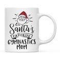 thumbnail image 1 of Koyal Wholesale Santa Claus Ceramic Coffee Mug, Gymnastics Mom, 1 of 5