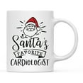 thumbnail image 1 of Koyal Wholesale Santa Claus Ceramic Coffee Mug, Santa's Favorite Cardiologist, 1 of 5