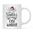 thumbnail image 1 of Koyal Wholesale Santa Claus Ceramic Coffee Mug, Santa's Favorite Case Worker, 1 of 5