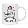 thumbnail image 1 of Koyal Wholesale Santa Claus Ceramic Coffee Mug, Santa's Favorite Freelancer, 1 of 5