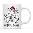 thumbnail image 1 of Koyal Wholesale Santa Claus Ceramic Coffee Mug, Santa's Favorite Genealogist, 1 of 5