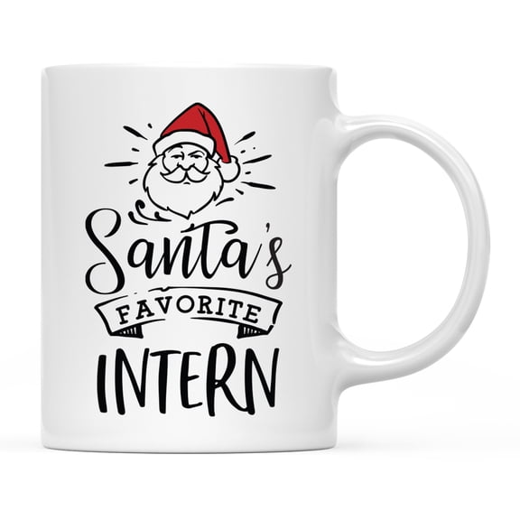 Koyal Wholesale Santa Claus Ceramic Coffee Mug, Santa's Favorite Intern