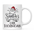 thumbnail image 1 of Koyal Wholesale Santa Claus Ceramic Coffee Mug, Santa's Favorite Lab Technician, 1 of 5