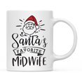 thumbnail image 1 of Koyal Wholesale Santa Claus Ceramic Coffee Mug, Santa's Favorite Midwife, 1 of 5