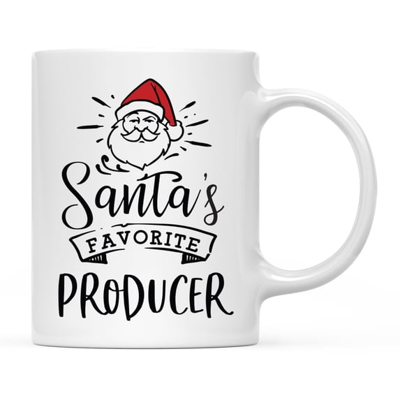 Koyal Wholesale Santa Claus Ceramic Coffee Mug, Santa's Favorite Producer