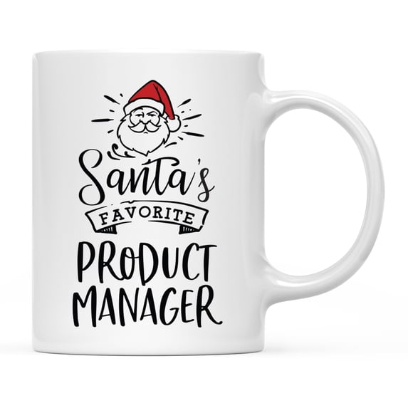Koyal Wholesale Santa Claus Ceramic Coffee Mug, Santa's Favorite Product Manager