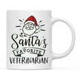 thumbnail image 1 of Koyal Wholesale Santa Claus Ceramic Coffee Mug, Santa's Favorite Veterinarian, 1 of 5