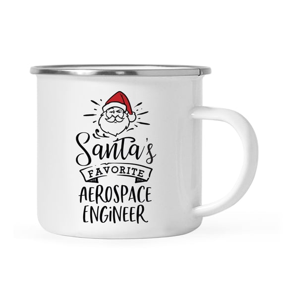 Koyal Wholesale Santa's Favorite Engineer Campfire Mug, Aerospace Engineer