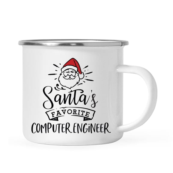 Koyal Wholesale Santa's Favorite Engineer Campfire Mug, Computer Engineer