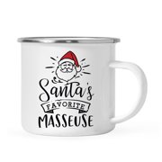 Koyal Wholesale Santa's Favorite Gym Fitness Campfire Mug, Masseuse