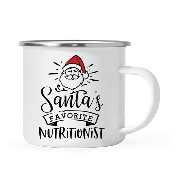 Koyal Wholesale Santa's Favorite Gym Fitness Campfire Mug, Nutritionist