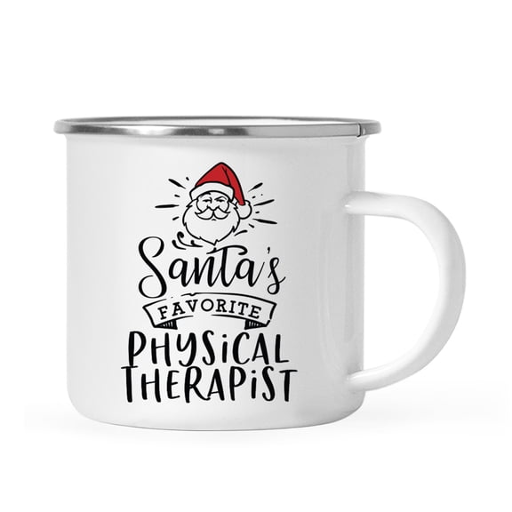 Koyal Wholesale Santa's Favorite Gym Fitness Campfire Mug, Physical Therapist