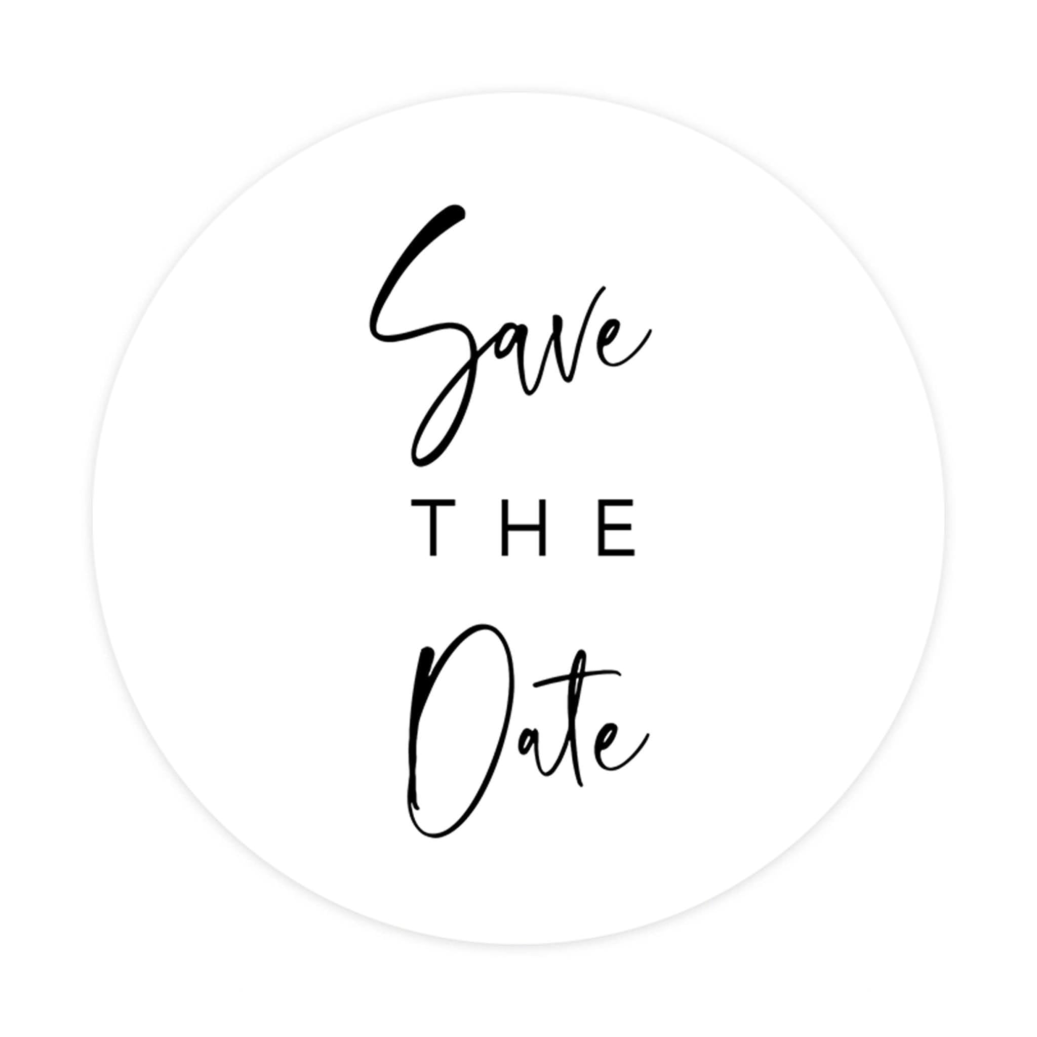 Koyal Wholesale Save The Date Sticker, Minimal Cursive Design, Save The  Date Seals for Wedding Invitations, 120-Pack