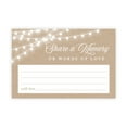 thumbnail image 1 of Koyal Wholesale Share a Memory Cards, Rustic String Lights Cards for Wedding, Life Memories, 4" x 6", 52-Pk, 1 of 5