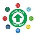 thumbnail image 1 of Koyal Wholesale Social Distancing Directional Arrow This Way, Green Floor Stickers, Business Signage Signs 50 Labels, 1 of 5