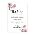 thumbnail image 1 of Koyal Wholesale Spring Mauve Daisies Wedding Thank You Place Setting Cards for Table Reception, Dinner Plates, 56-Pack, 1 of 5