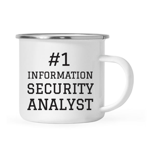 Koyal Wholesale Stainless Steel Campfire Coffee Mug, #1 Information Security Analyst, 1-Pack