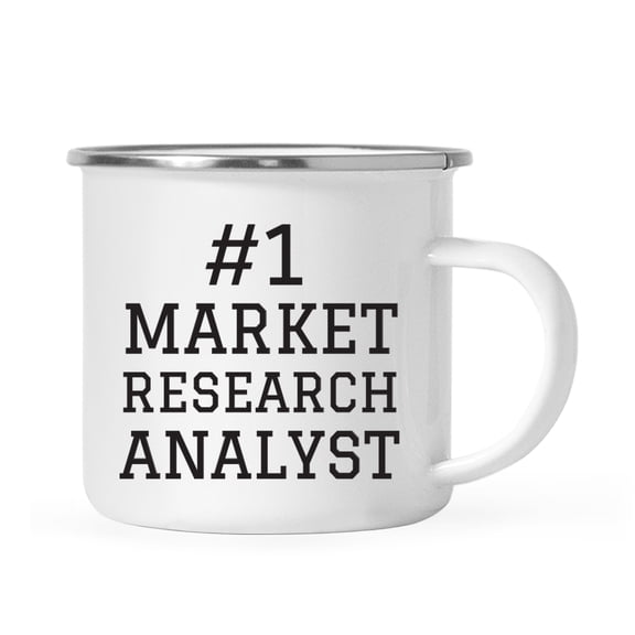 Koyal Wholesale Stainless Steel Campfire Coffee Mug, #1 Market Research Analyst, 1-Pack