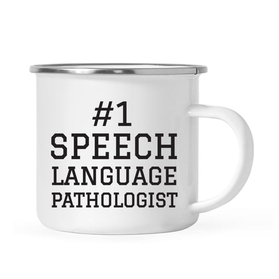 Koyal Wholesale Stainless Steel Campfire Coffee Mug, #1 Speech Language Pathologist, 1-Pack